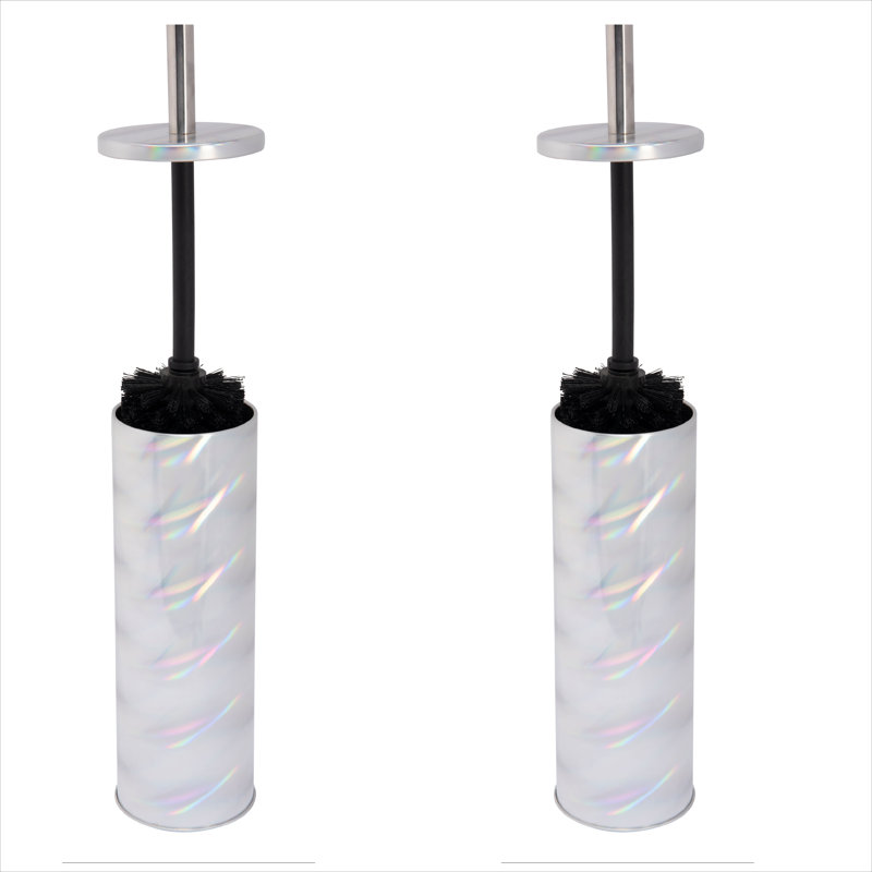 Bath Bliss Plastic Toilet Brush Set