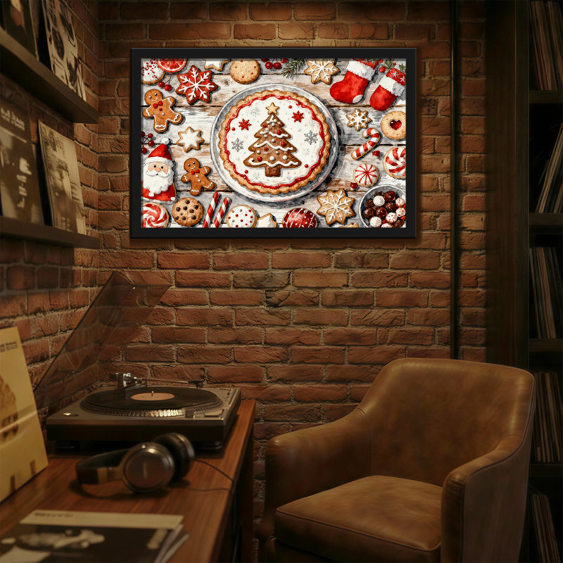 Christmas Christmas Tree Pie And Cookies Pattern