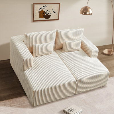 Oversized Lounge Chaise – Spacious Dual Chaise Design by Latitude Run