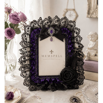Cadre photo gothique mauve Nocturne
