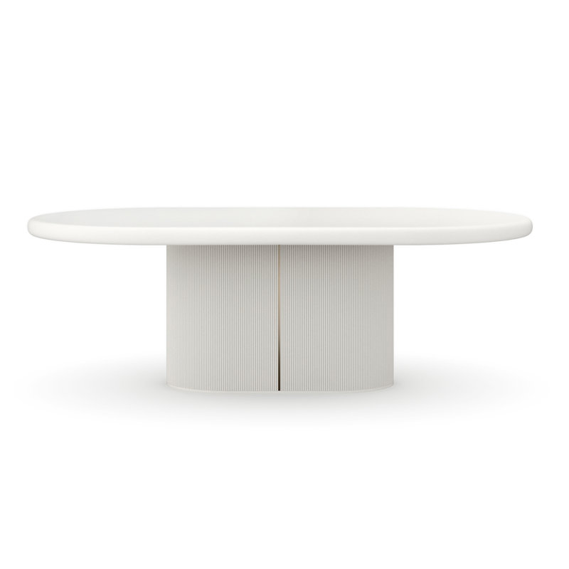 Love 92 L x 48 W Dining Table, Matte Pearl