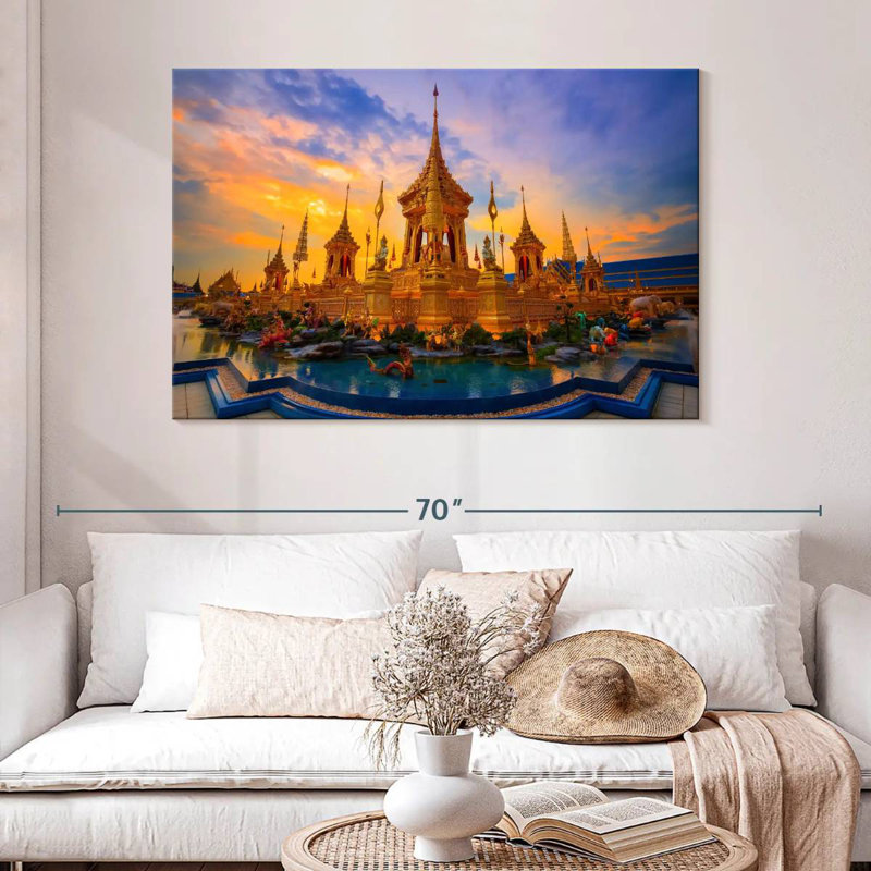 Lilie Golden Royal Crematorium, Thaïlande, H 32 po x l 48 po