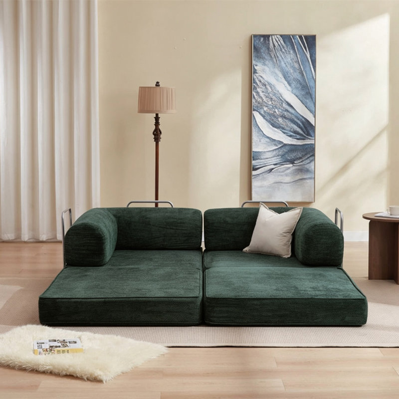 Upholstered Daybed, Dark Green