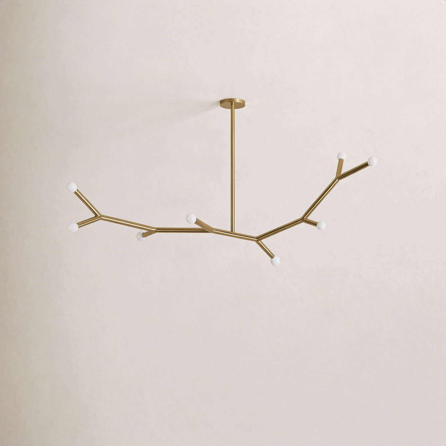 Raela 8 - Light Metal Dimmable Chandelier, Aged Brass