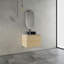 30'' Wall-Mounted Bathroom Vanity With Ceramic Art Sink & 2-Soft-Close Door
