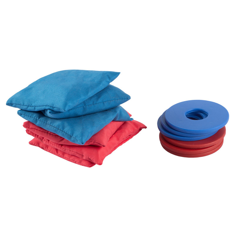 2-in-1 Washers Game and Bean Bag Toss Set - Outdoor Classic Wooden Game for Backyard and Tailgate