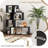 5-Tier S-Shaped Bookshelf Geometric Z-Shelf Bookcase with Open Cubes