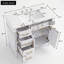 Meuble-lavabo simple 36 po avec lavabo en céramique et tiroirs de rangement-829775927