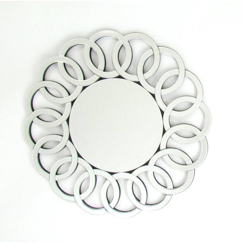 Tatem Glass Round Mirror