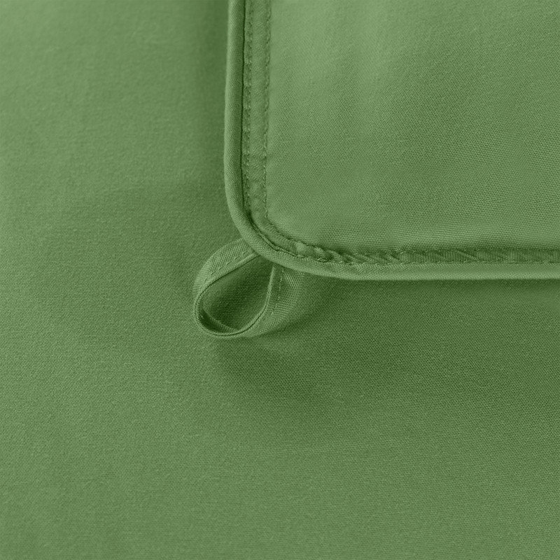 Édredon réversible en duvet synthétique hypoallergénique toutes saisons de poids moyen classique, Vert terrasse