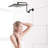 12 Inch Stainless Steel Shower Head With Adjustable Arm For Experience Matte Black 12" And - Functional
