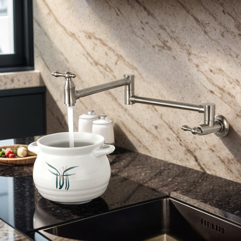Robinet de cuisine Casa Eclat, Nickel brossé