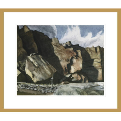 Shoshone Cliff Wy par Edward Hopper - impression giclée sur cadre