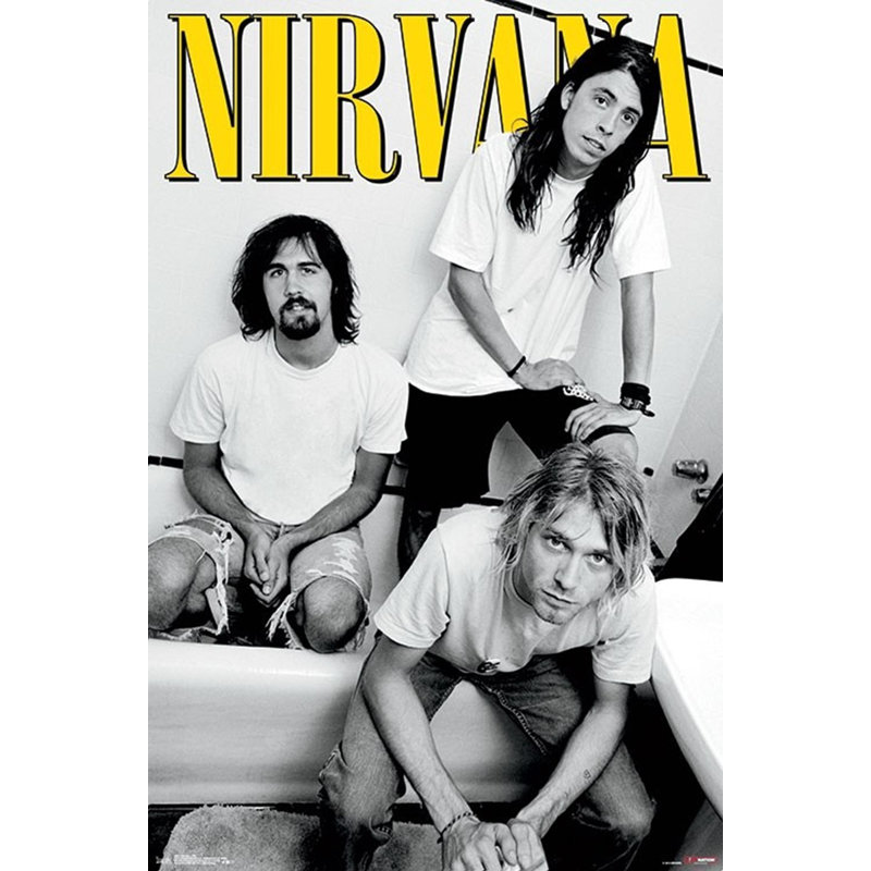 Nirvana - Impression sur papier, Toile tendue, H 34 po x l 22,25 po x P 0,05 po