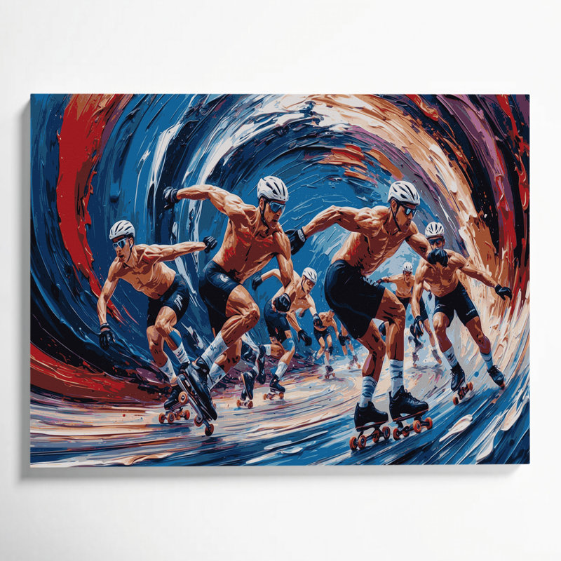 Art mural sur toile mauve, H 11 po x l 14 po