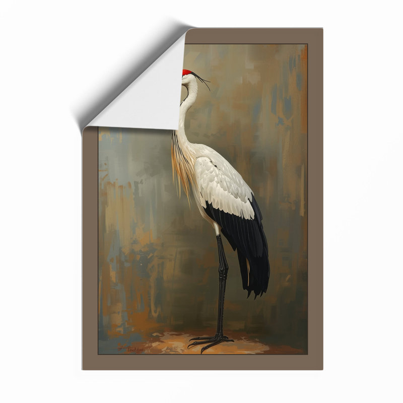 Wading Bird Boho - Print, Unframed, A1 - 84.1 x 59.4 cm