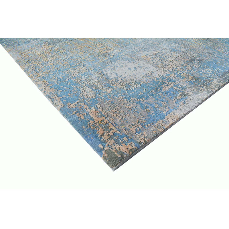 Wool Abstract Area Rug, Rectangle 9' x 12'