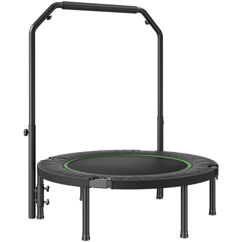 Mini trampoline d'exercice 40 "pliable pour adultes avec poignée
