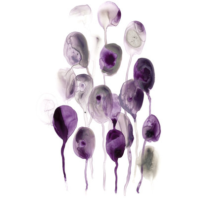 Plum Pods II 1 Piece Wrapped Canvas Wall Art