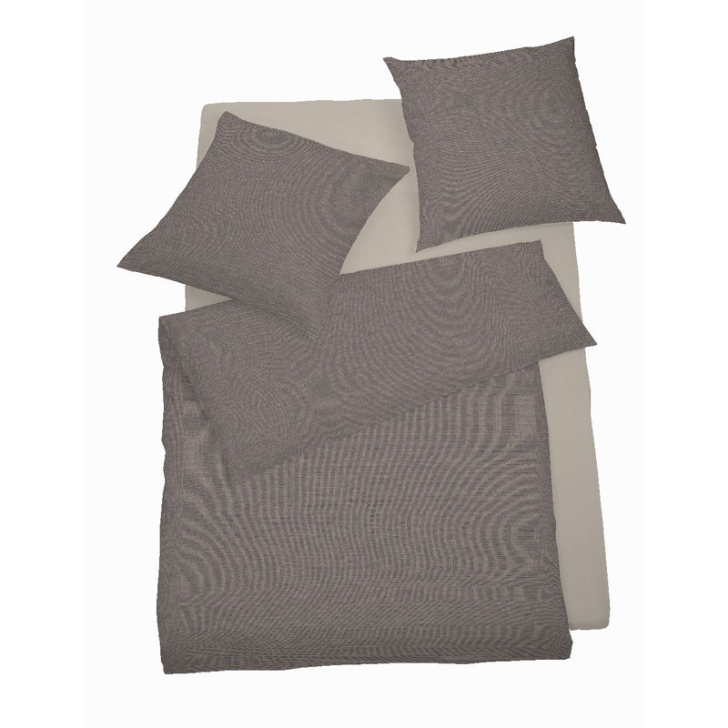 Select 100% Cotton 100 TC Duvet Cover Set, Tobacco, 155 x 220 cm - 1 Pillowcase (80 x 80 cm)