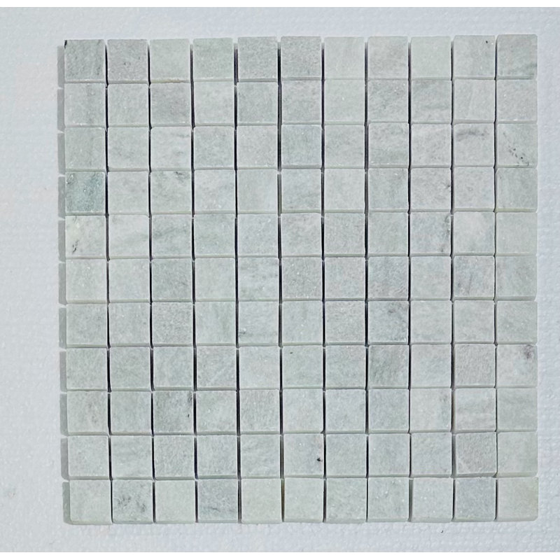 12" x 12" Premium Ming Green Marble Grid Mosaic Wall & Floor Tile