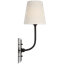 Thomas O'Brien Hulton 17" Cordless Single Sconce with Linen Shade-1818237783