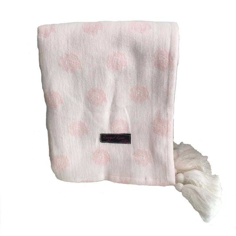 Emily Throw Blanket, Pink