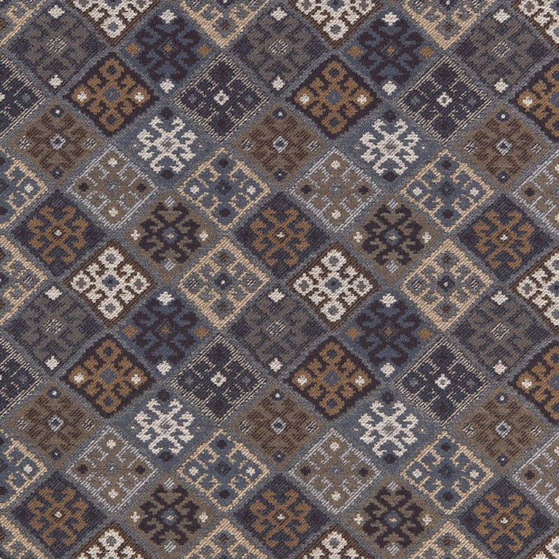 Kilim Fabric, Blue