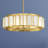 Gideon 4-Light LED Fan D'Lier in Warm Brass