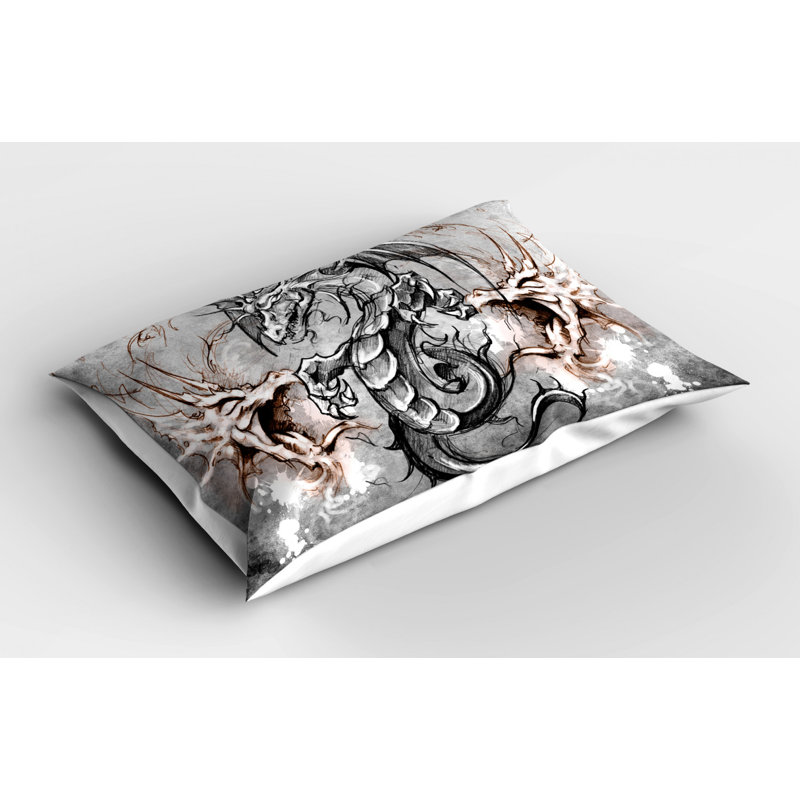 Dragon Polyester Sham Set, Twin