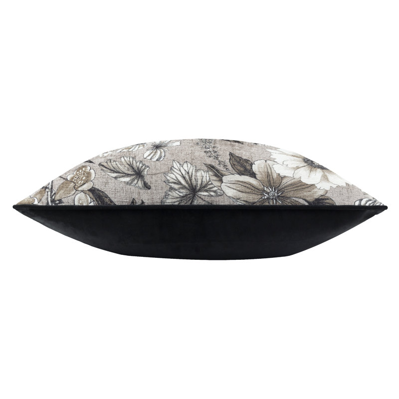 Harlington Botany Floral Square Cushion Cover, Brown