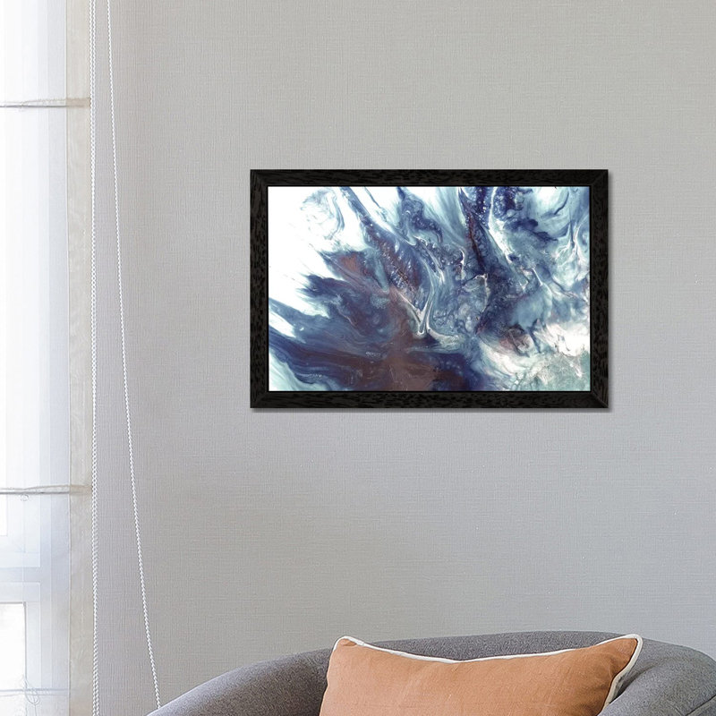 Dreaming Bronte Grey Boho by Antuanelle - Print on Canvas, 66.04 cm H x 45.72 cm W, Black Floater Framed