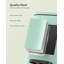 Kitchen Bin, 1.6-Gallon (6 L) Trash Bin, Stainless Steel Pedal Bin, with Inner Bucket, Soft Close and Stays Open, Mint Green