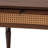 Baxton Studio Giovanna Transitional Brown Nightstand With Rattan