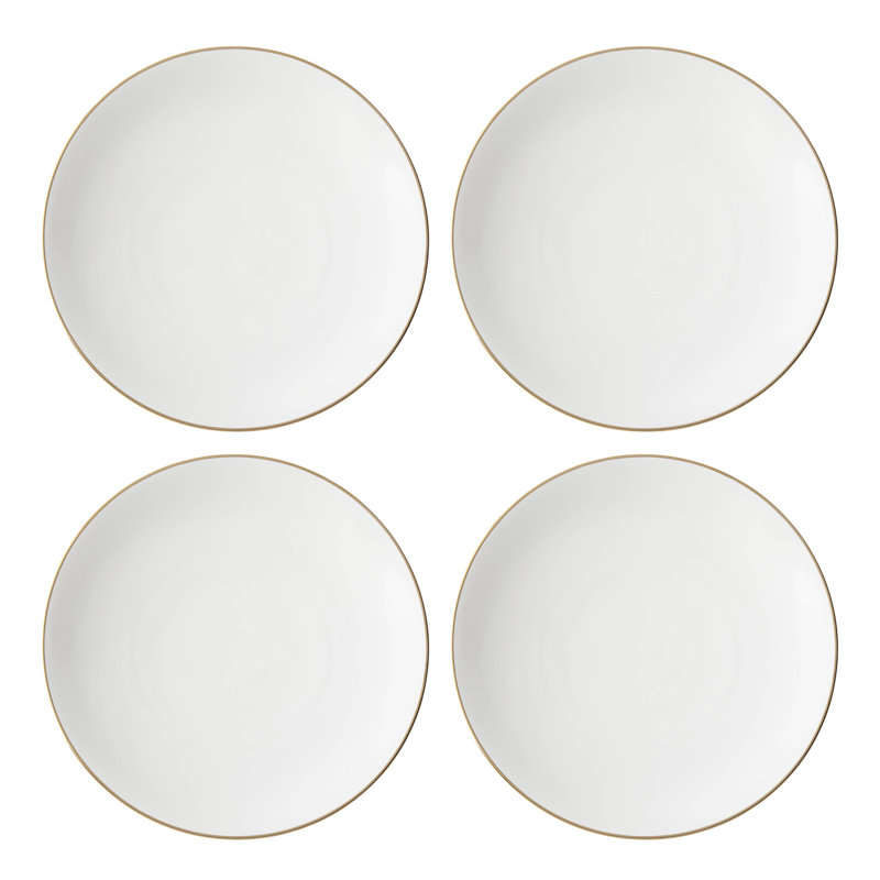 Assiettes plates Lenox Trianna Coupe, ensemble de 4