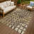 Machine Washable Indoor/Outdoor Chantille ACN2628 Abstract Rug-759629250-759629259