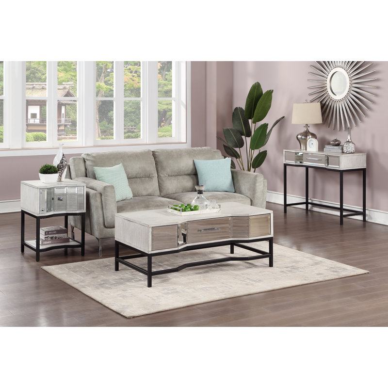 Wes Solid Wood Top Coffee Table