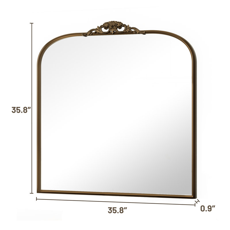 Miroir mural Arnott, Or antique, 36 po x 36 po