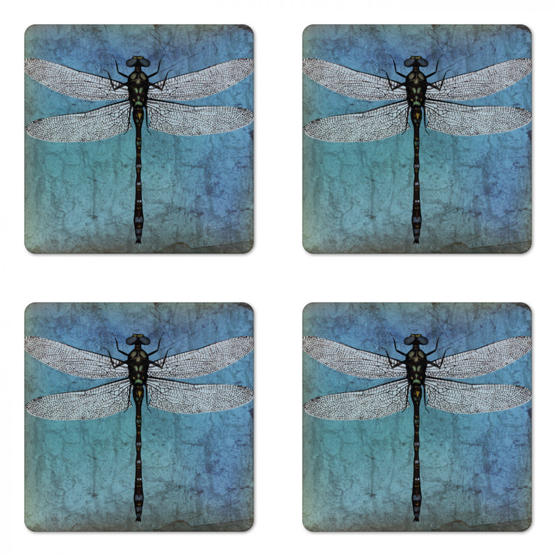 Sous-verre libellule