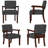 Aronas Upholstered Armchair With Solid Wood-909866301