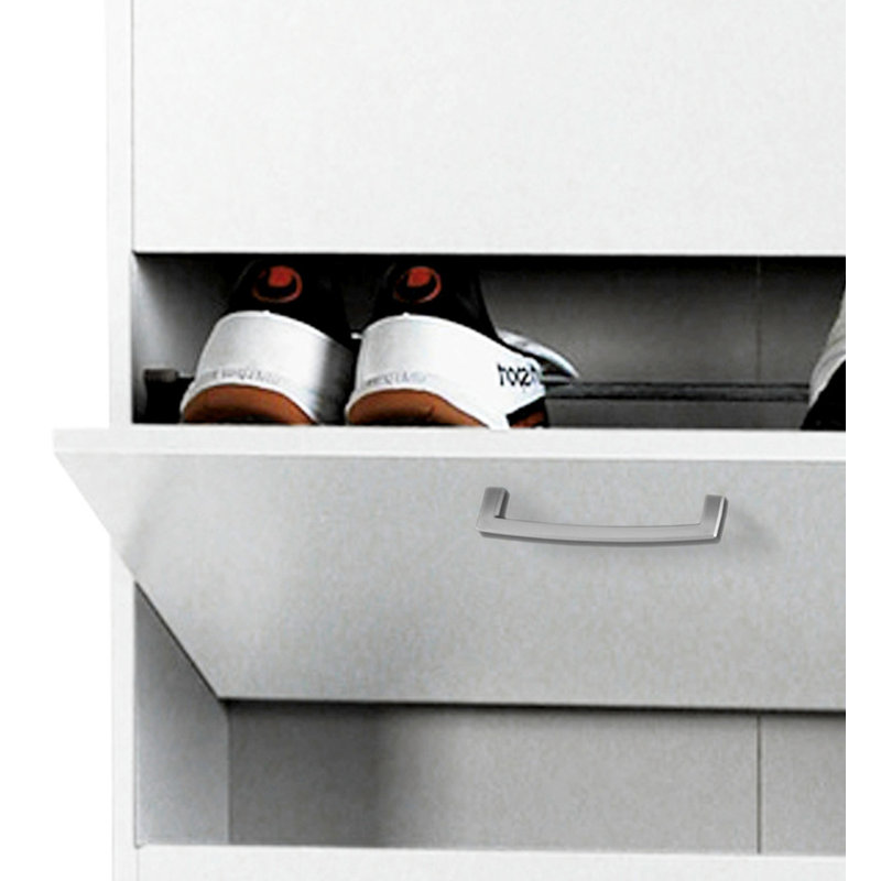 Facile 15 Pair Shoe Storage Cabinet, White