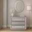 Commode décorative 3 tiroirs Fonzo Glass