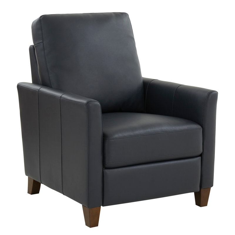 Fauteuil inclinable moderne en similicuir Pablo, Bleu