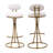 Bar Stools Set Of 2 S-Shaped Barstools With Backrest Upholstered Dining Chairs Counter Height Stool For Kitchen Island-1835976540-1835976534