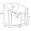 Fauteuil demi-tonneau pivotant de 29,5 po Melvyn-217796569