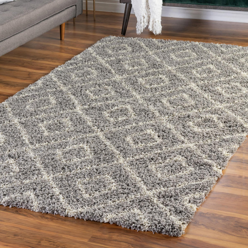 Tapis à poils longs gris Foundry Select, Rectangle 2 pi x 3 pi