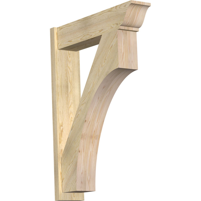 Persienne en bois Westlake, Sapin Douglas de 8 po (sciage brut), P 34 po x H 46 po