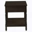 Table d'appoint, 2 niveaux, table de bout, table d'appoint, carré, table de chevet, chambre à coucher, lampe, placage brun, traditionnel