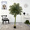 Faux Palm Tree in Plastic Planter