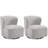28" Wide Mid-Century Modern Boho Wing Back Swivel Chair (Set of 2)-927994178